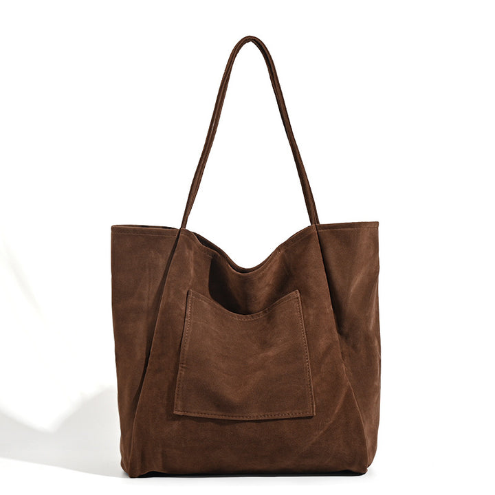 Damen große Beuteltasche aus weichem Wildleder Nord Taschen