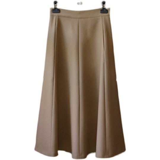 Damen Hochtaillierter Midi-Rock mit ausgestellter A‑Linie und feinen Teilungsnähten Nord Taschen