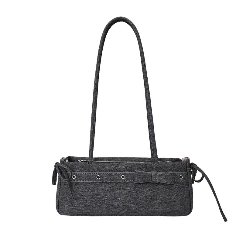 Damen elegante Umhängetasche mit dekorativen Schleifendetails Nord Taschen