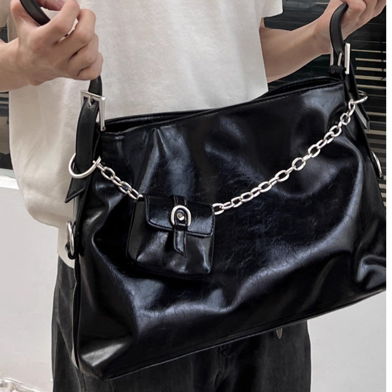Damen Hobo-Tasche mit elegantem Kettenakzent und geräumigem Innenraum Nord Taschen