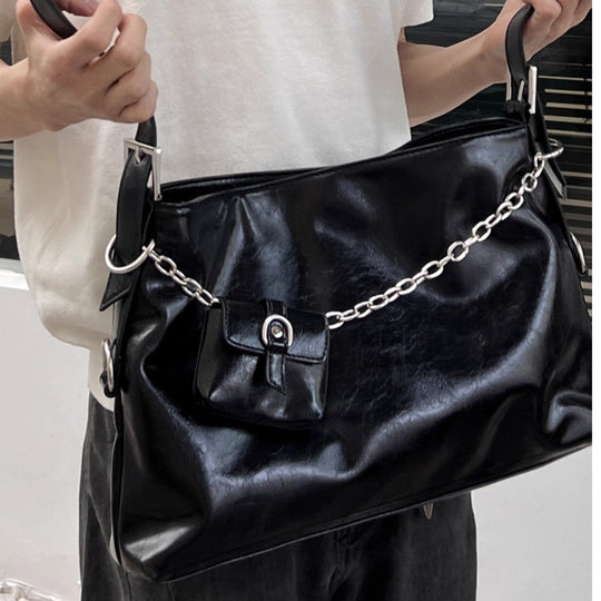 Damen Hobo-Tasche mit elegantem Kettenakzent und geräumigem Innenraum Nord Taschen