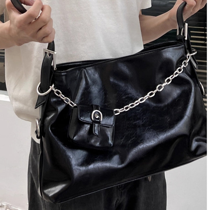 Damen Hobo-Tasche mit elegantem Kettenakzent und geräumigem Innenraum Nord Taschen