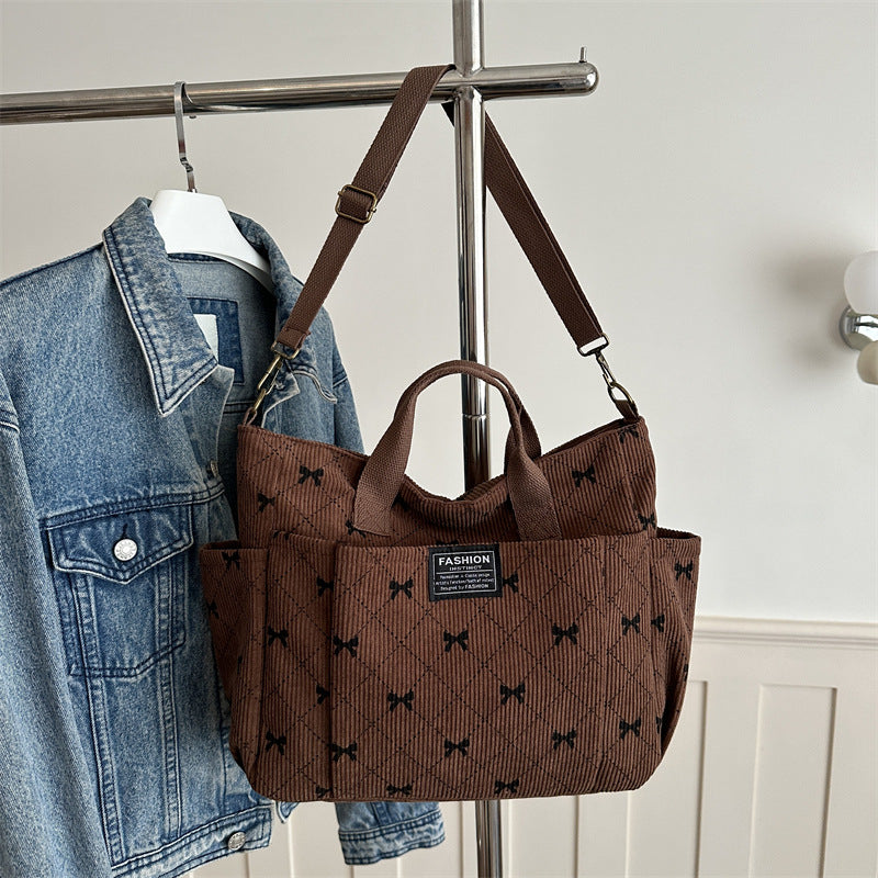 Damen Tragetasche mit dekorativem Rüschendesign Nord Taschen