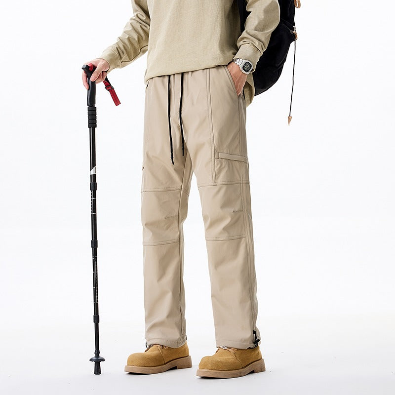 Herren Technische Cargo-Hose mit Tunnelzugbund, verstärkten Knien & verstellbarem Beinabschluss Nord Taschen