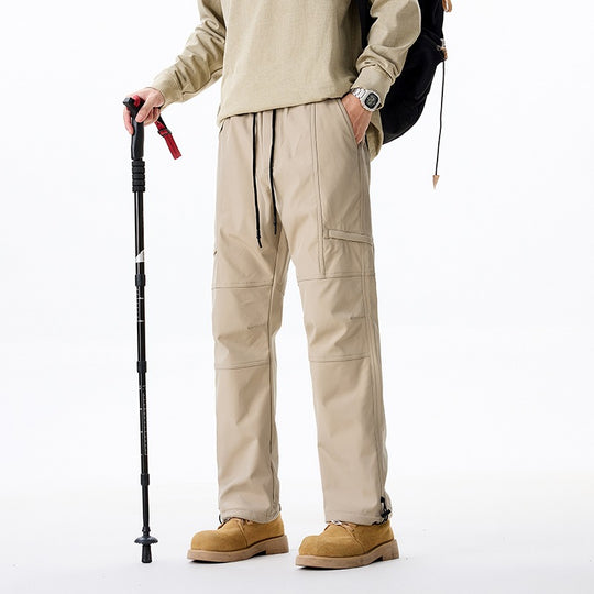 Herren Technische Cargo-Hose mit Tunnelzugbund, verstärkten Knien & verstellbarem Beinabschluss Nord Taschen