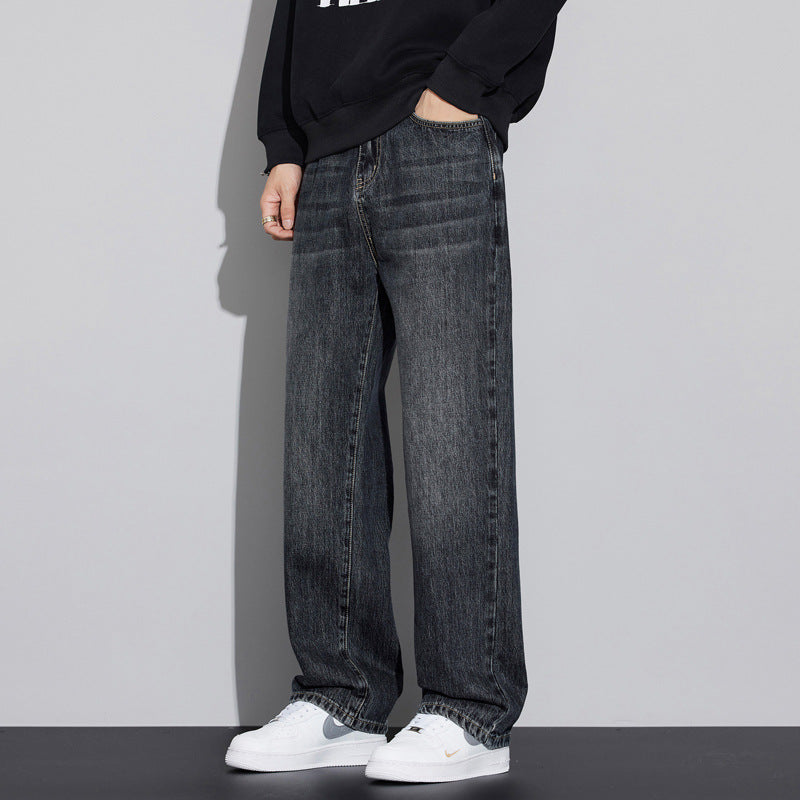 Herren Weite Denim-Jeans im Vintage-Look mit tiefer Leibhöhe und lässiger Passform Nord Taschen