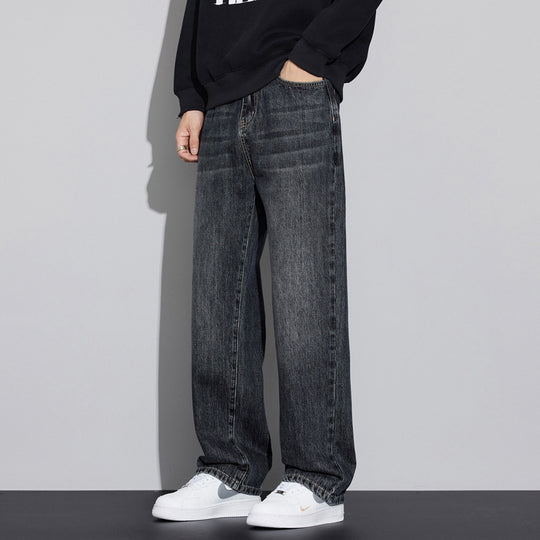 Herren Weite Denim-Jeans im Vintage-Look mit tiefer Leibhöhe und lässiger Passform Nord Taschen