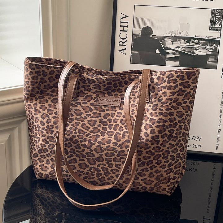 Damen modische Tragetasche mit elegantem Leopardenmuster Nord Taschen