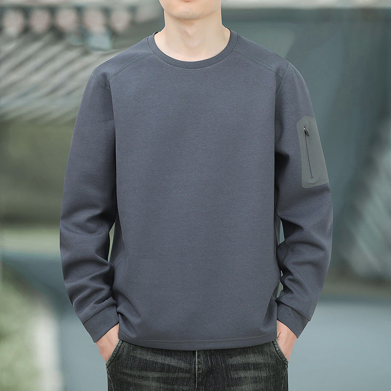 Herren Oversized Sweatshirt mit kontrastierenden Seitentaschen und weichem Fleecefutter Nord Taschen