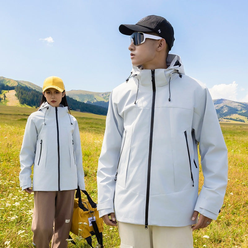 Damen Wetterfeste Urban-Trekkingjacke mit Thermo-Fleece-Inlay und verschweißten Reißverschlüssen Nord Taschen
