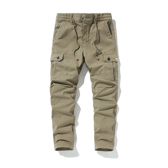 Herren Strapazierfähige Canvas-Cargohose mit ergonomischen Kniefalten, Tunnelzugbund und aufgesetzten Klapptaschen Nord Taschen