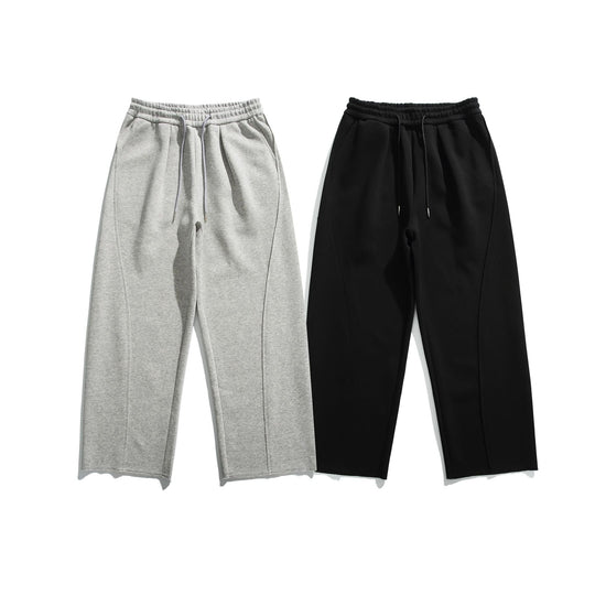 Damen Cropped-Sweatpant mit rohem Saum, elastischem Bund und seitlichen Eingrifftaschen Nord Taschen