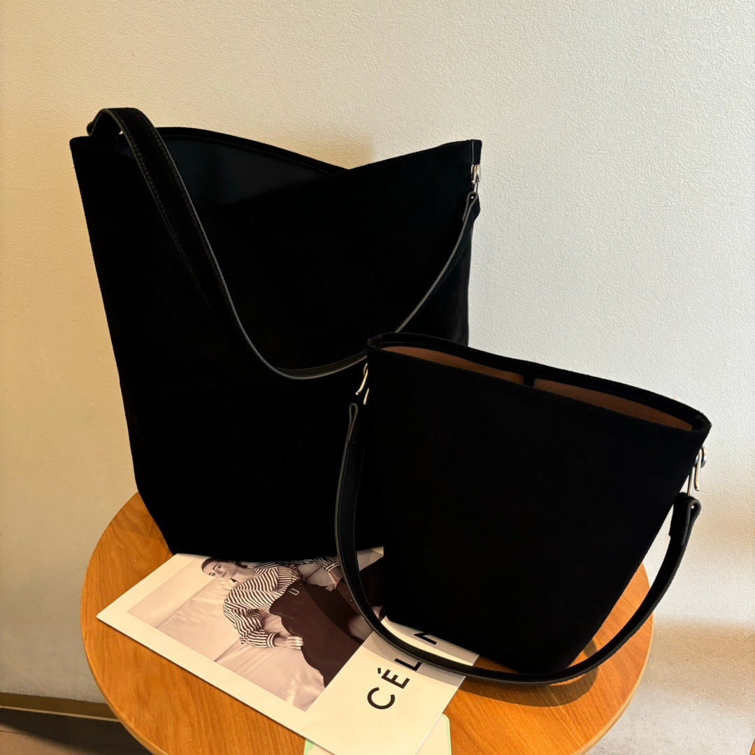 Damen handliche Wildledertasche Set Nord Taschen