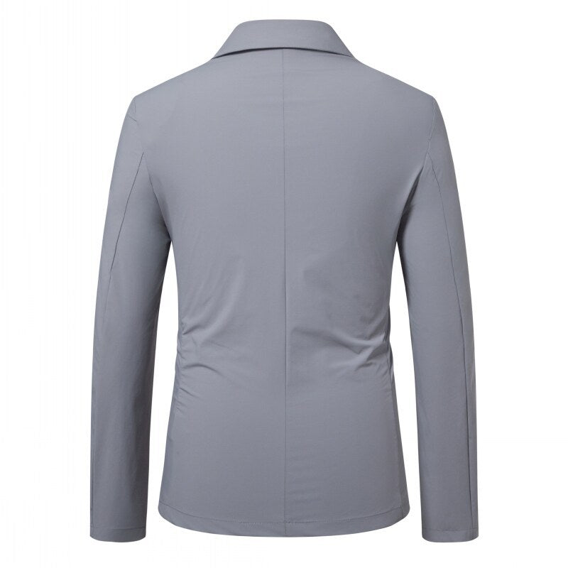 Herren tailliertes Jersey-Sakko mit Stretchkomfort und aufgesetzten Taschen Nord Taschen