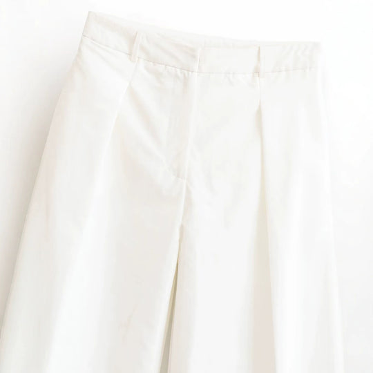 Damen Elegante High‑Waist Palazzo‑Hose mit Bügelfalte und geradem weitem Bein Nord Taschen