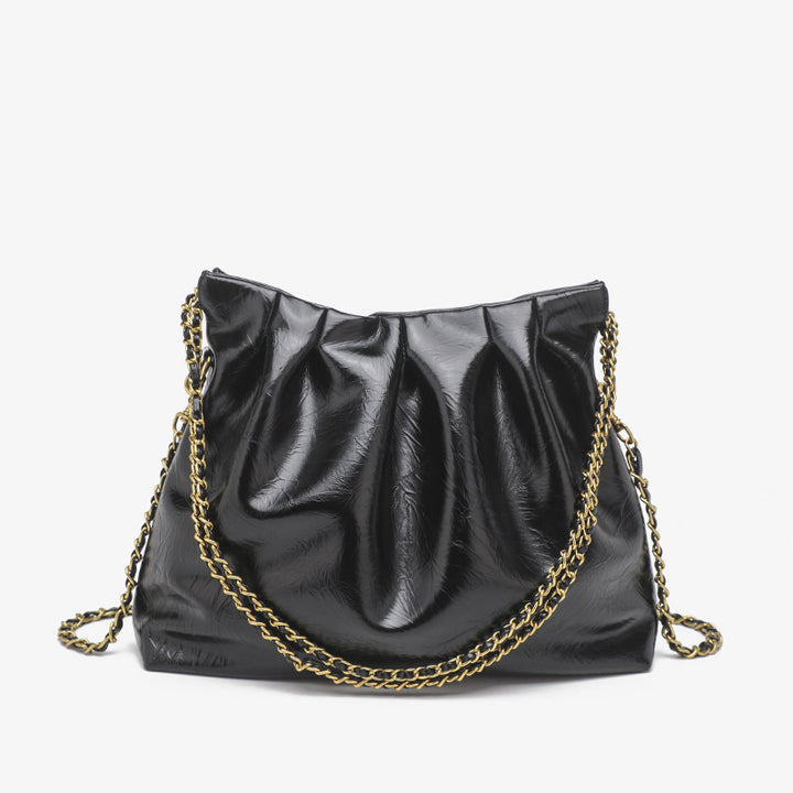 Damen Tasche mit gefaltetem Design und Kettenhenkel Nord Taschen