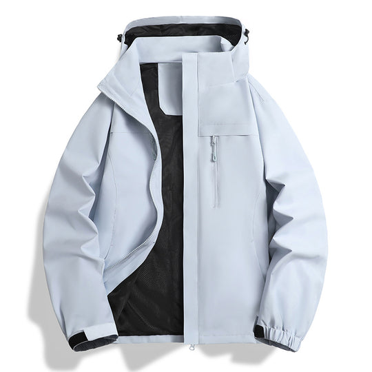 Herren Wasser- und winddichte Softshell-Outdoorjacke mit Kapuze, atmungsaktivem Meshfutter und Brustreißverschluss Nord Taschen