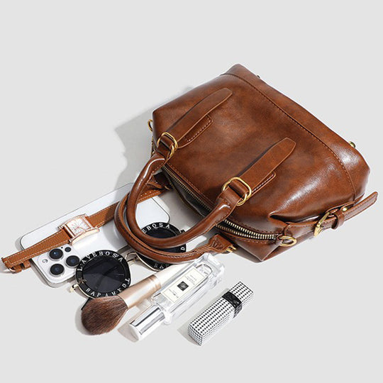 Damen Handtasche mit abnehmbarem Schulterriemen und robustem Kunstleder Nord Taschen