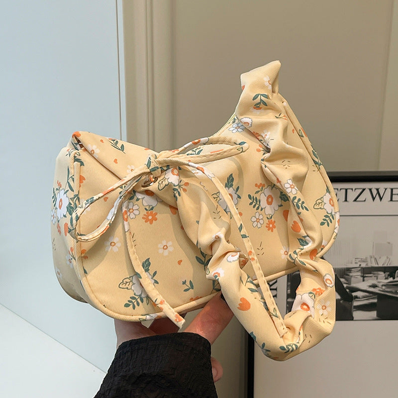 Damen Hobo-Tasche mit floralem Design und innovativem Tragegriff Nord Taschen