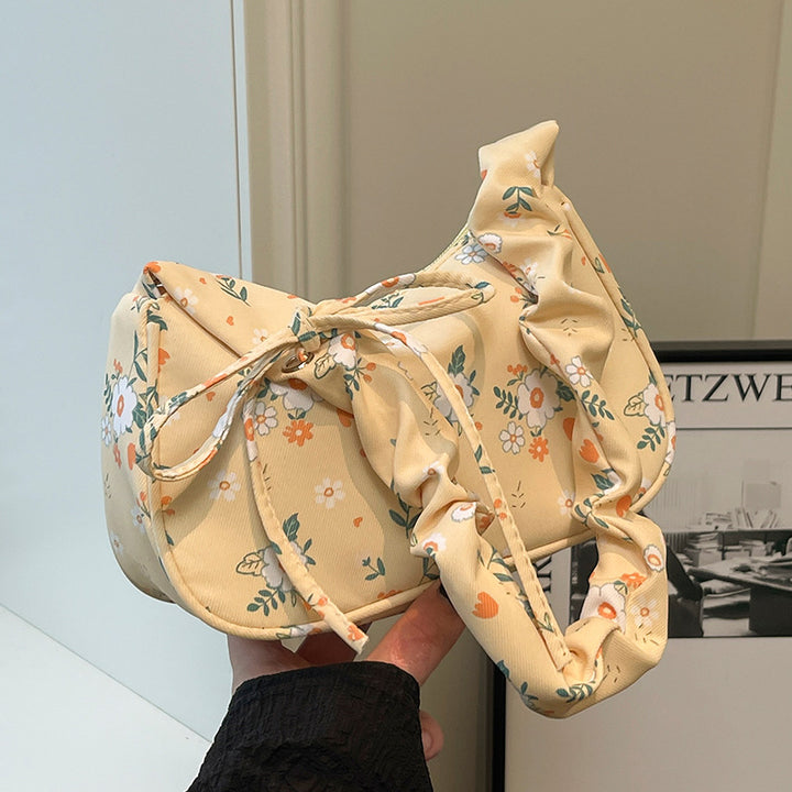Damen Hobo-Tasche mit floralem Design und innovativem Tragegriff Nord Taschen