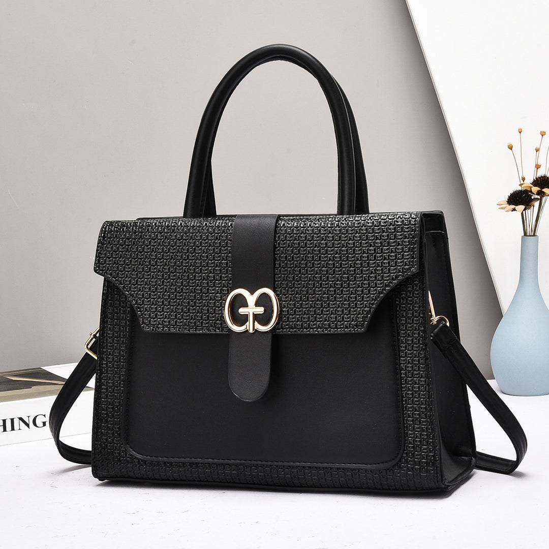 Damen elegante Henkeltasche mit strukturiertem Design und abnehmbarem Schulterriemen Nord Taschen