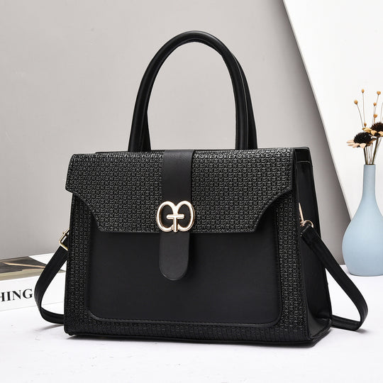 Damen elegante Henkeltasche mit strukturiertem Design und abnehmbarem Schulterriemen Nord Taschen