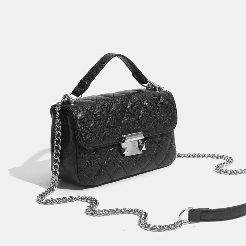 Damen Umhängetasche mit eleganter Steppoptik und luxuriösem Kettenverschluss Nord Taschen