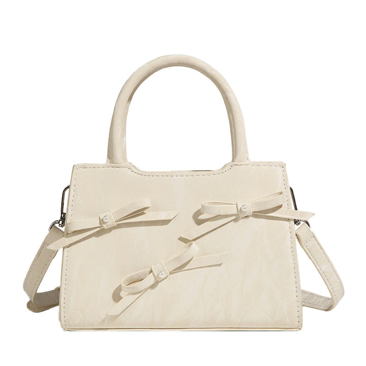 Damen Handtasche mit filigranem Schleifenakzent und strukturiertem Obermaterial Nord Taschen