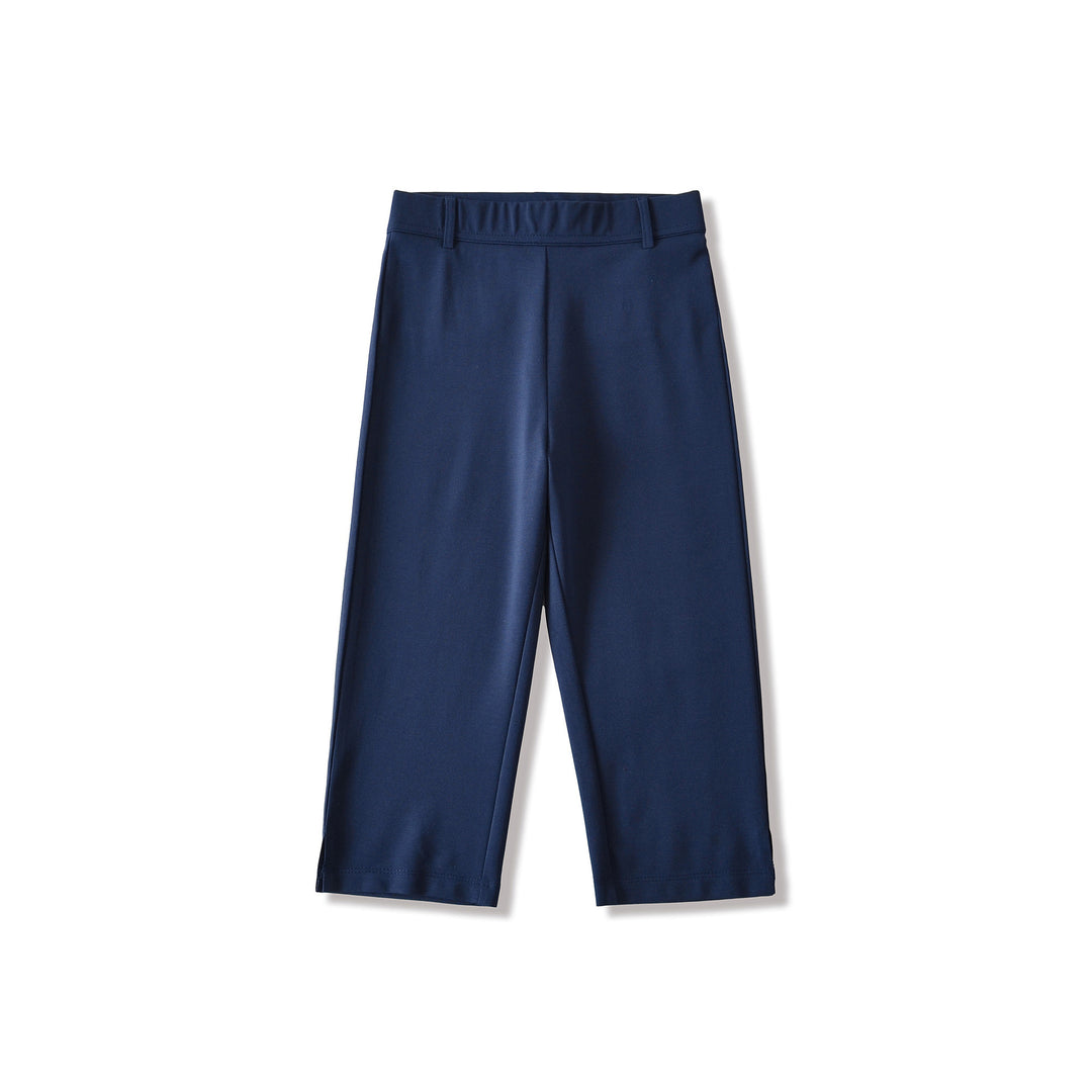 Damen Capri-Stretchhose mit hohem Bund, schmaler Silhouette und Bein-Schlitz Nord Taschen