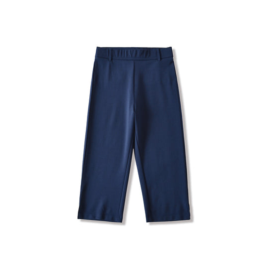 Damen Capri-Stretchhose mit hohem Bund, schmaler Silhouette und Bein-Schlitz Nord Taschen