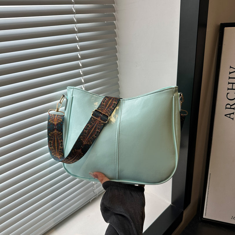 Damen elegante Umhängetasche mit kunstvollem Tragegurt Nord Taschen