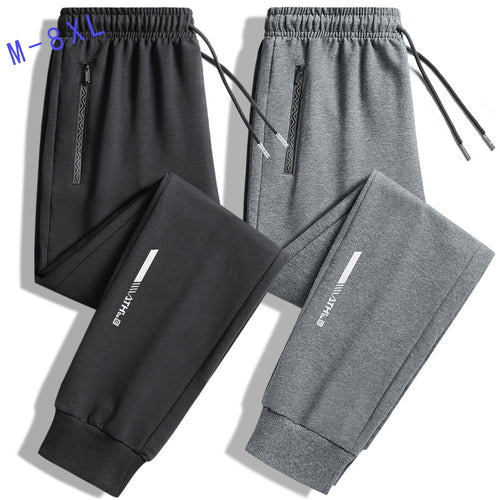 Herren Slim-Fit Performance-Jogginghose mit Reißverschlusstaschen, elastischem Bund und Bündchen Nord Taschen