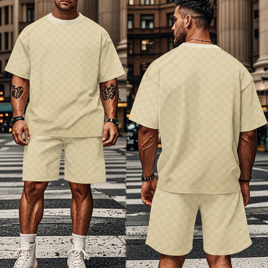 Herren lässiges Kurzarm-Set mit bequemer Passform und stylischem Design