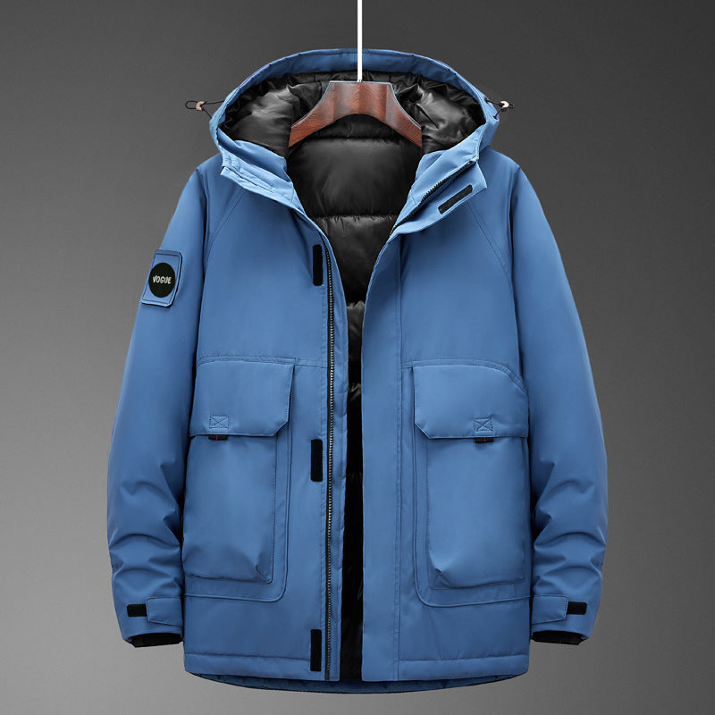 Herren Technischer Parka mit wasserdichter Softshell-Außenhülle und gesteppter Thermoisolierung Nord Taschen