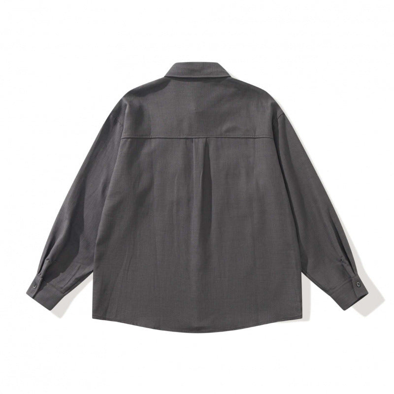 Unisex Boxy-Overshirtjacke im Utility‑Stil mit aufgesetzten Klappentaschen und Hemdkragen Nord Taschen
