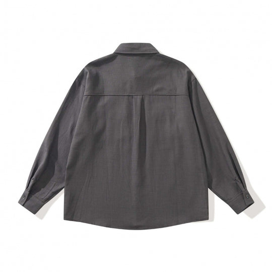 Unisex Boxy-Overshirtjacke im Utility‑Stil mit aufgesetzten Klappentaschen und Hemdkragen Nord Taschen