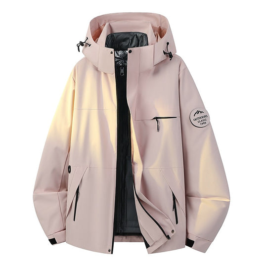 Herren Wetterfeste dreilagige Hardshelljacke mit verstellbarer Kapuze, verschweißten Nähten & Multifunktionstaschen Nord Taschen