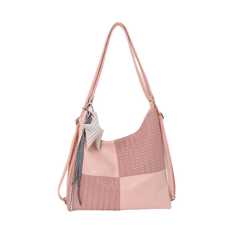 Damen Beuteltasche aus kunstvoll geflochtenem Leder mit elegantem Design Nord Taschen