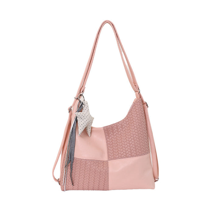 Damen Beuteltasche aus kunstvoll geflochtenem Leder mit elegantem Design Nord Taschen