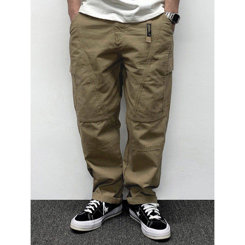 Herren Lässige Baggy-Cargo-Hose mit Knieabnähern, Multitaschen und Workwear-Details Nord Taschen