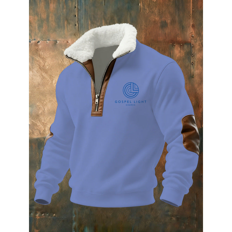 Herren Klassischer Kapuzenpullover mit Fleece-Detail Nord Taschen