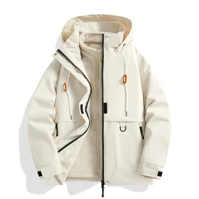 Damen Kapuzen-Utility-Parka mit wasserdichter Membran, großen Fronttaschen & verstellbarem Saum Nord Taschen