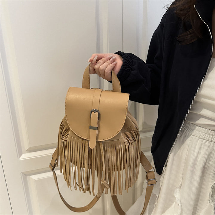 Damen Rucksack mit Fransen Nord Taschen
