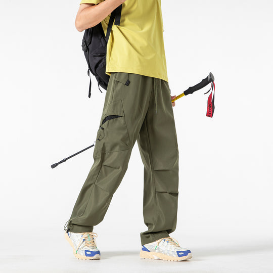 Herren Oversized Cargo‑Hose mit Tunnelzugbund, multifunktionalen Klapp‑ und Beintaschen sowie verstellbaren Kordelabschlüssen Nord Taschen