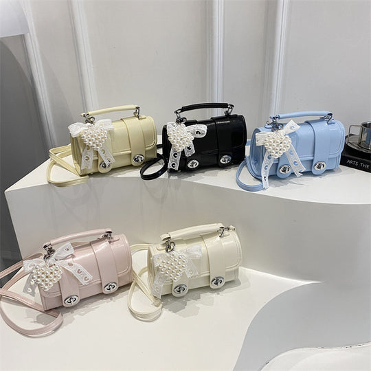 Damen elegante Handtasche mit Perlendetail Nord Taschen