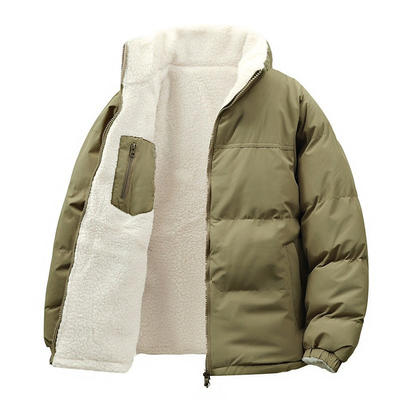 Unisex Wattierte Bomberjacke mit Teddyfutter und verdeckten Innentaschen Nord Taschen