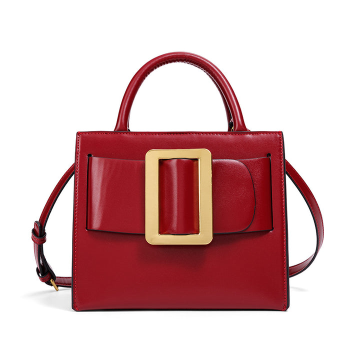 Damen Designer Handtasche mit markantem Schnallenverschluss Nord Taschen