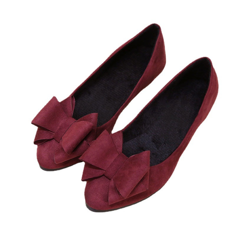 Damen Ballerina mit dekorativen Schleifenapplikationen und bequemer Passform Nord Taschen