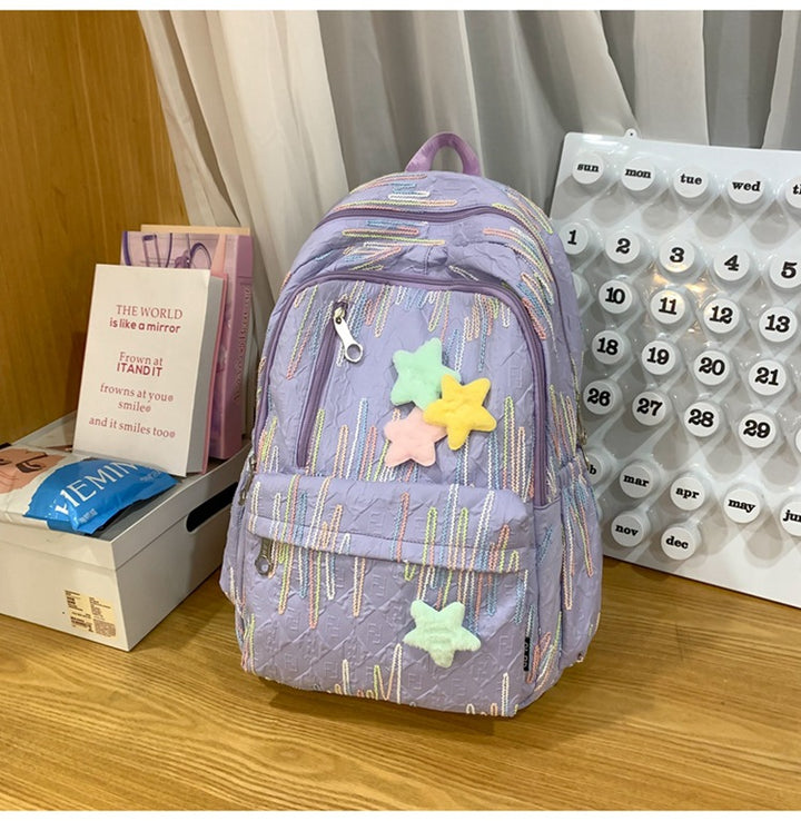 Damen-Rucksack mit buntem Stickdesign und praktischen Fächern Nord Taschen