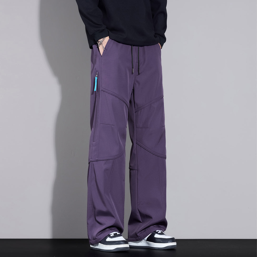 Herren Locker sitzende Cargo-Hose mit Tunnelzug, Knie-Panels und Multifachtaschen Nord Taschen